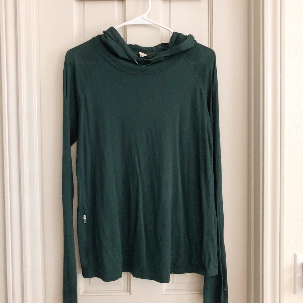 Green hoodie